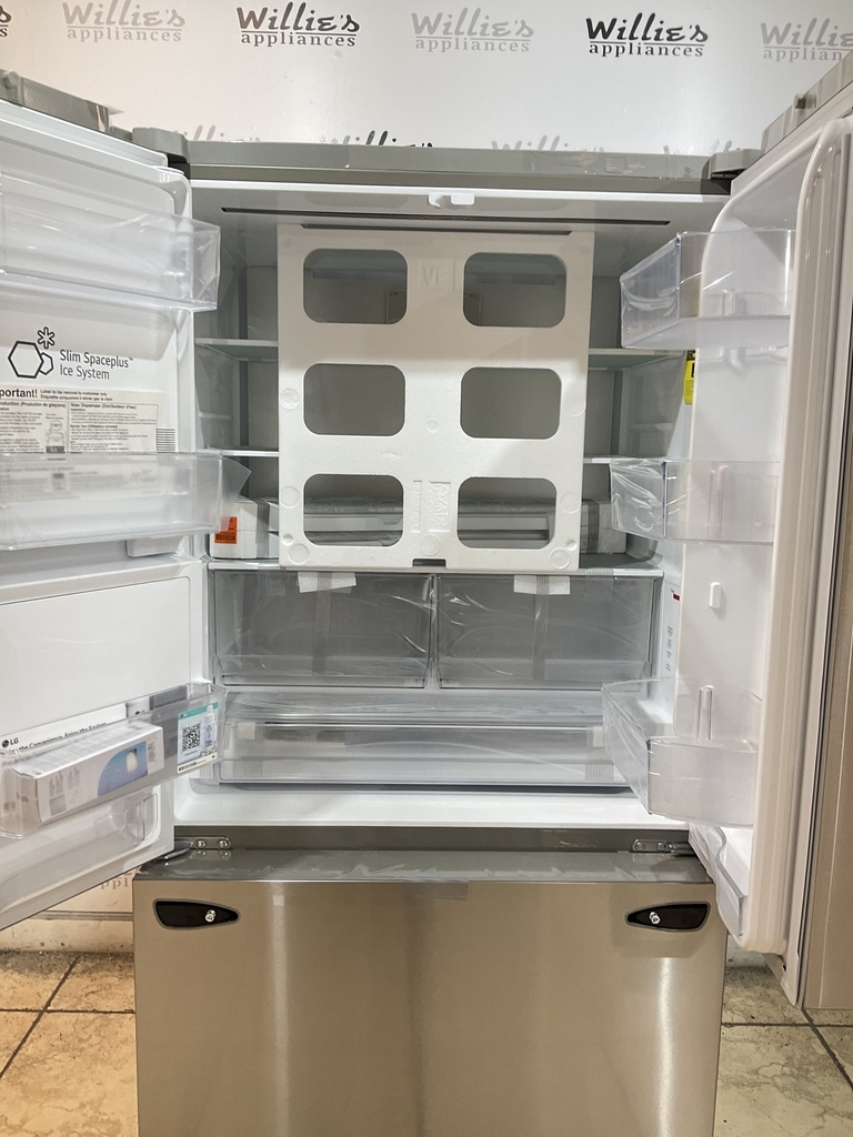 Lg New Open Box Refrigerator French Door Counter Depth 36x70 1/2” (Stainless Steel) 