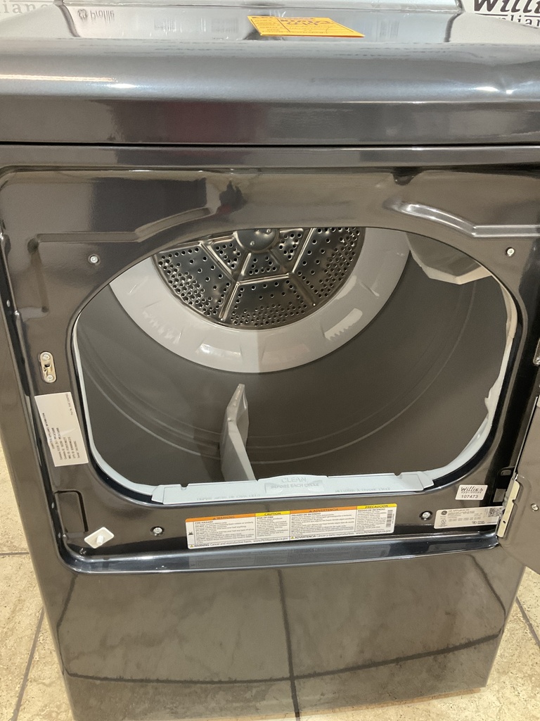 Lg New Open Box Electric Dryer 220volts (30 AMP) 27inches {no cord} (Black Grey) 