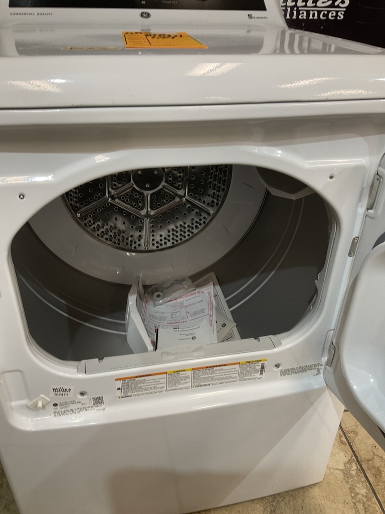 Ge New Open Box Natural Gas Dryer 27inches (White)