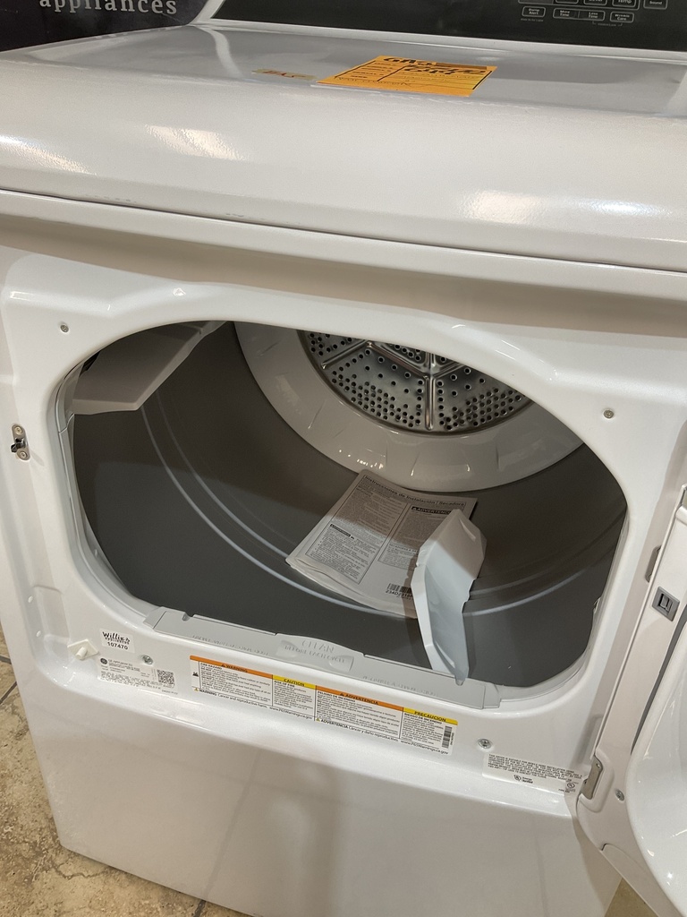 Ge New Open Box Natural Gas Dryer 27inches (White) 