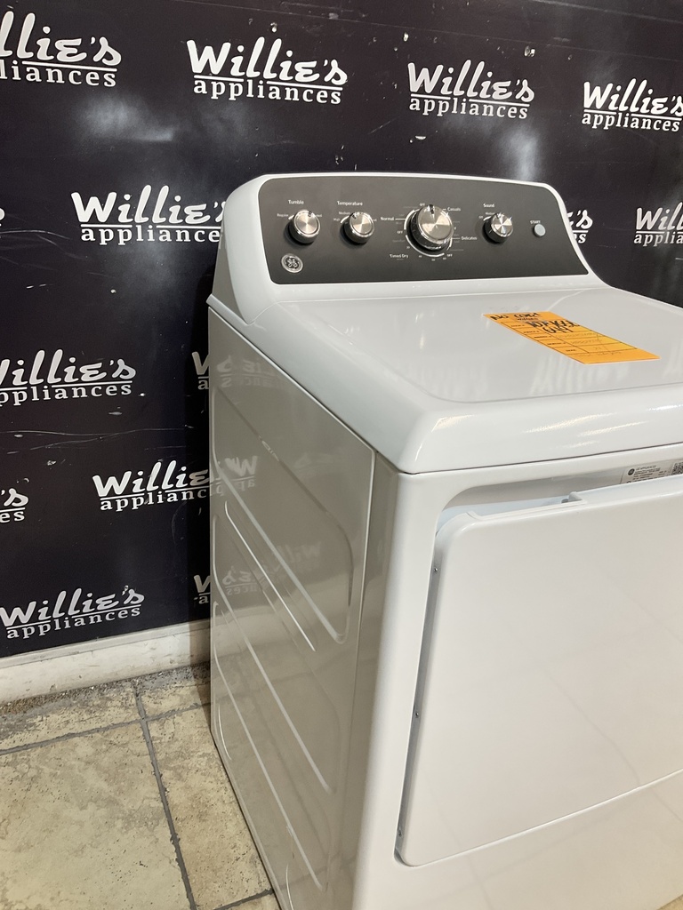 Ge Open Box Electric Dryer 220volts (30 AMP) 27inches {no cord} (White)