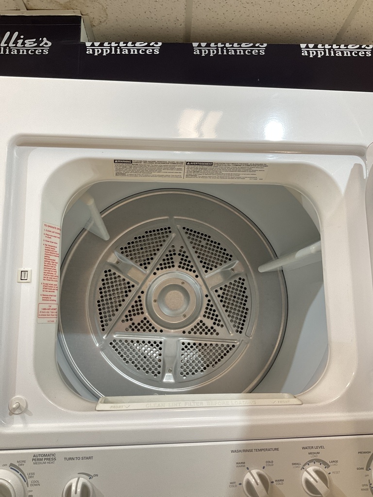Kenmore Electric Stackable Unit 220volts (30 AMP) 27x74 1/2” {4 prong} (White) 