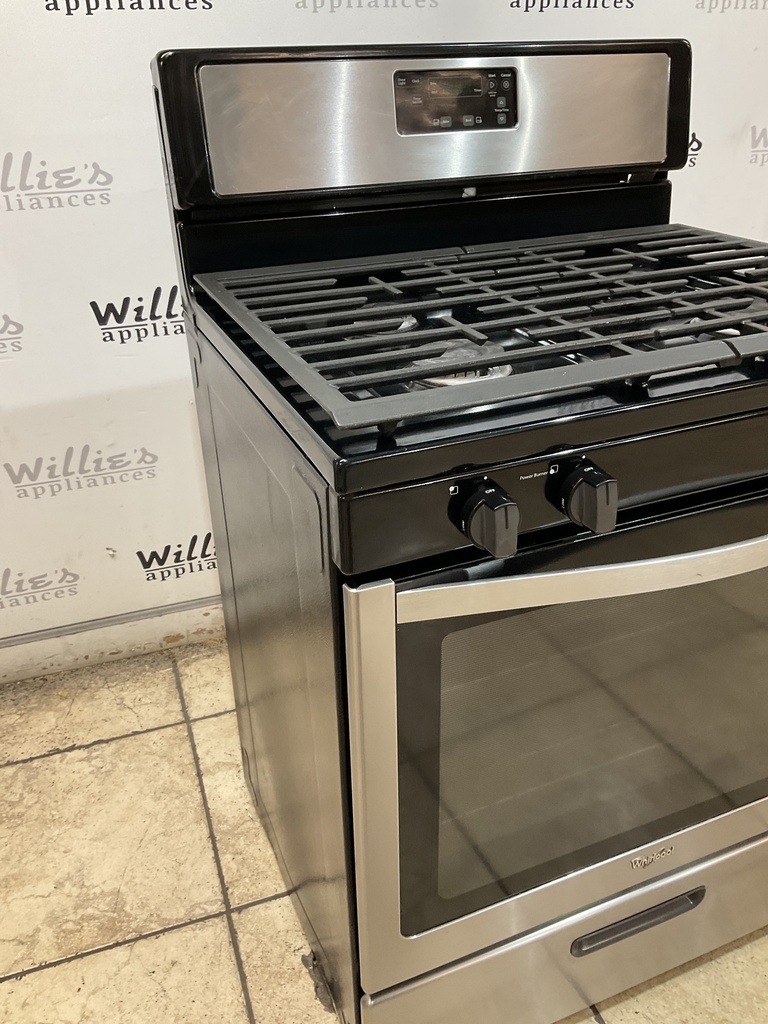 Whirlpool Natural Gas Stove 30inches (Stainless Steel) 