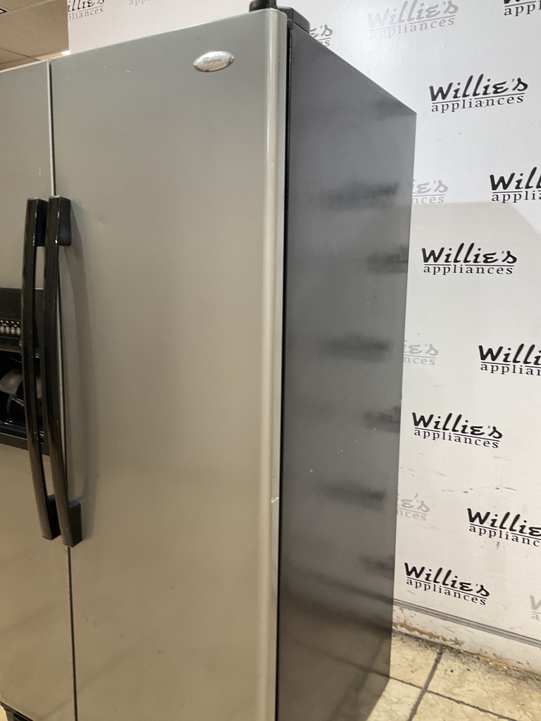 Whirlpool Refrigerator Side by Side 33 1/2” x 66 1/2” (Stainless steel) 
