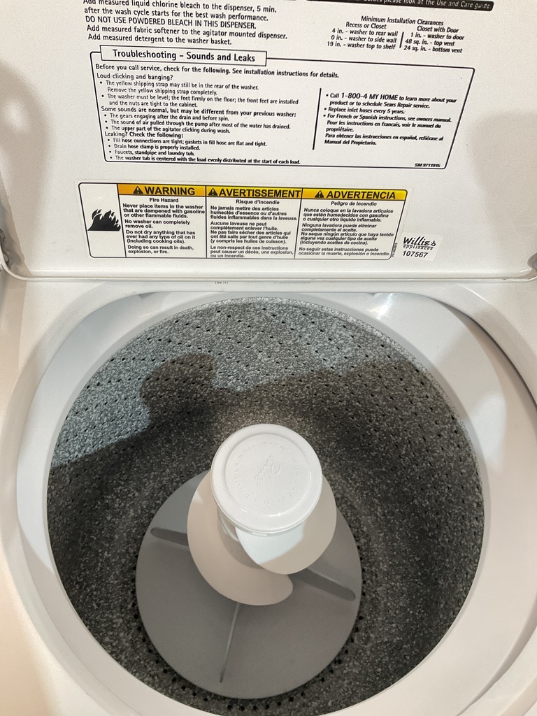Kenmore Washer Top-load 27inches (White)