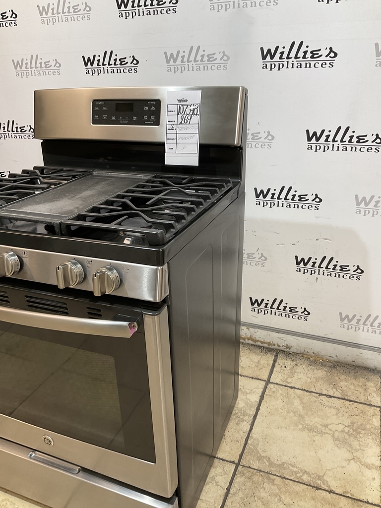 Ge Natural Gas Stove 30inches (Stainless Steel) 