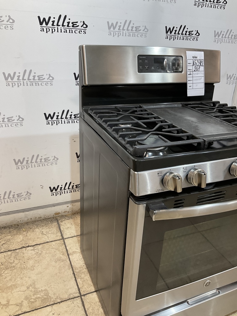 Ge Natural Gas Stove 30inches (Stainless Steel) 