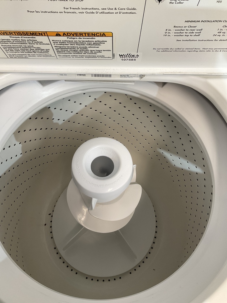 Whirlpool Washer Top-load 27inches (White) 