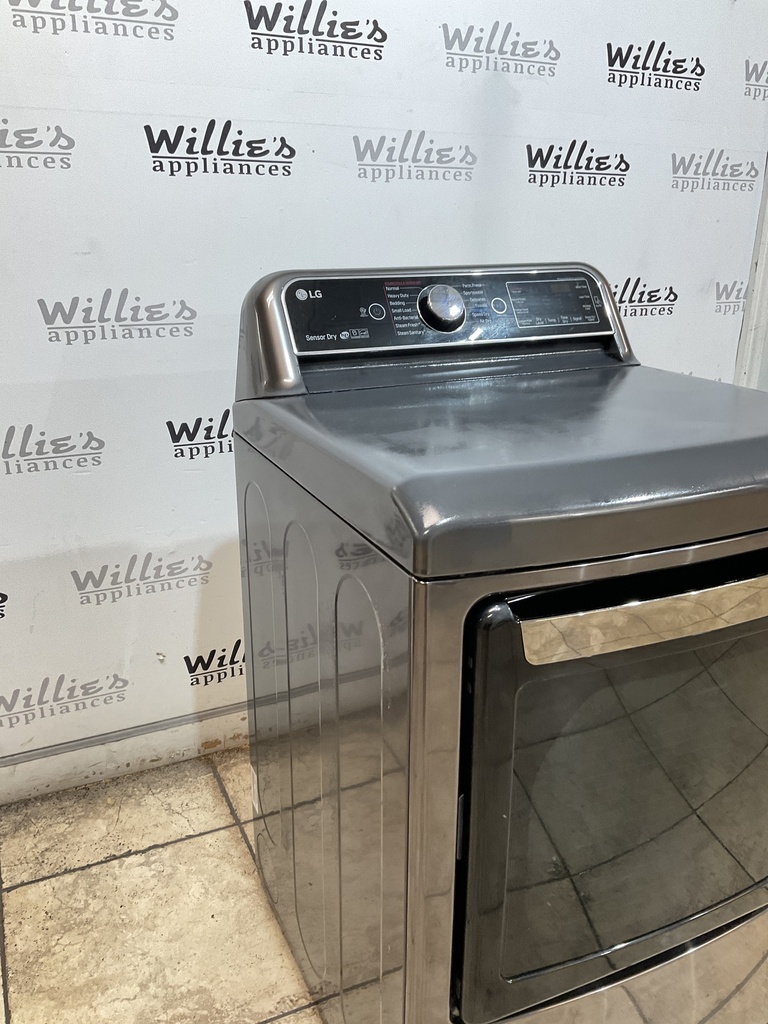 Lg Electric Dryer 220volts (30 AMP) 27inches (black stainless)