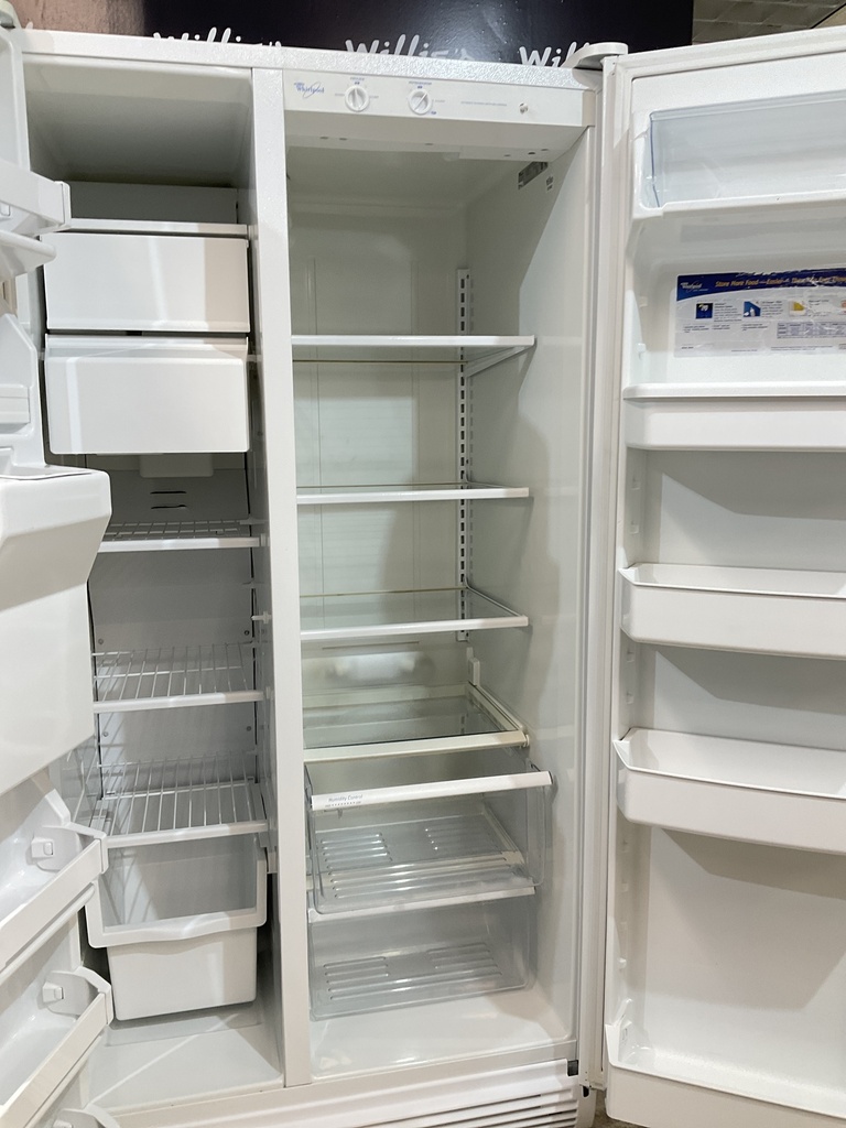 Whirlpool Refrigerator Side by Side 36x69 1/2” (white)