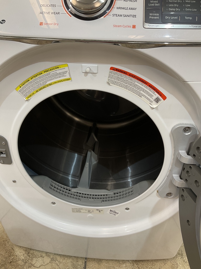 Samsung Electric Dryer 220volts (30 AMP) 27inches {3 prong} (white) 