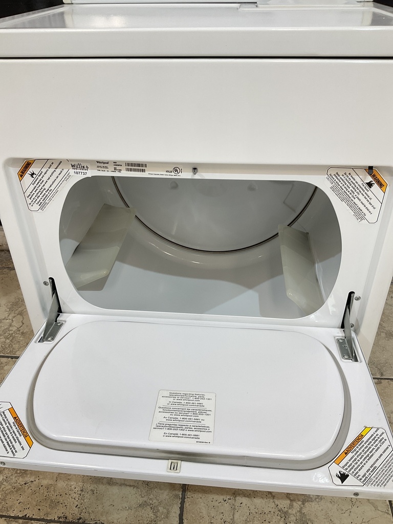 Whirlpool Electric Dryer 220volts (30 AMP) 29inches {no cord} (white)