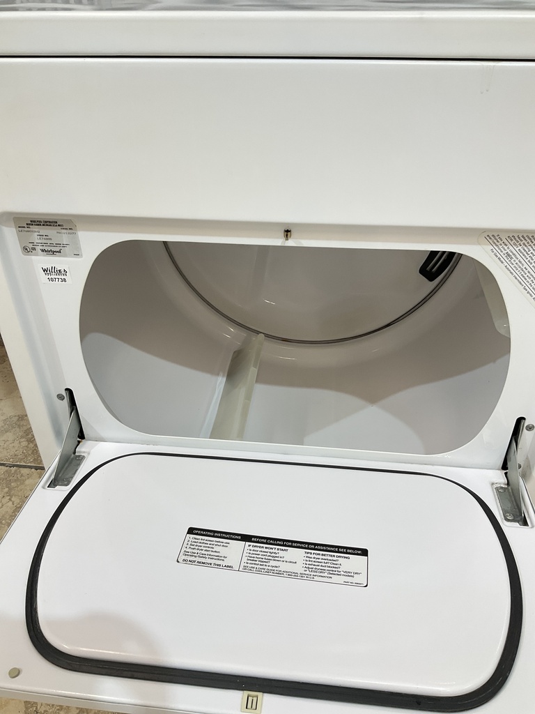 Whirlpool Electric Dryer 220volts (30 AMP) 29inches {} (white)