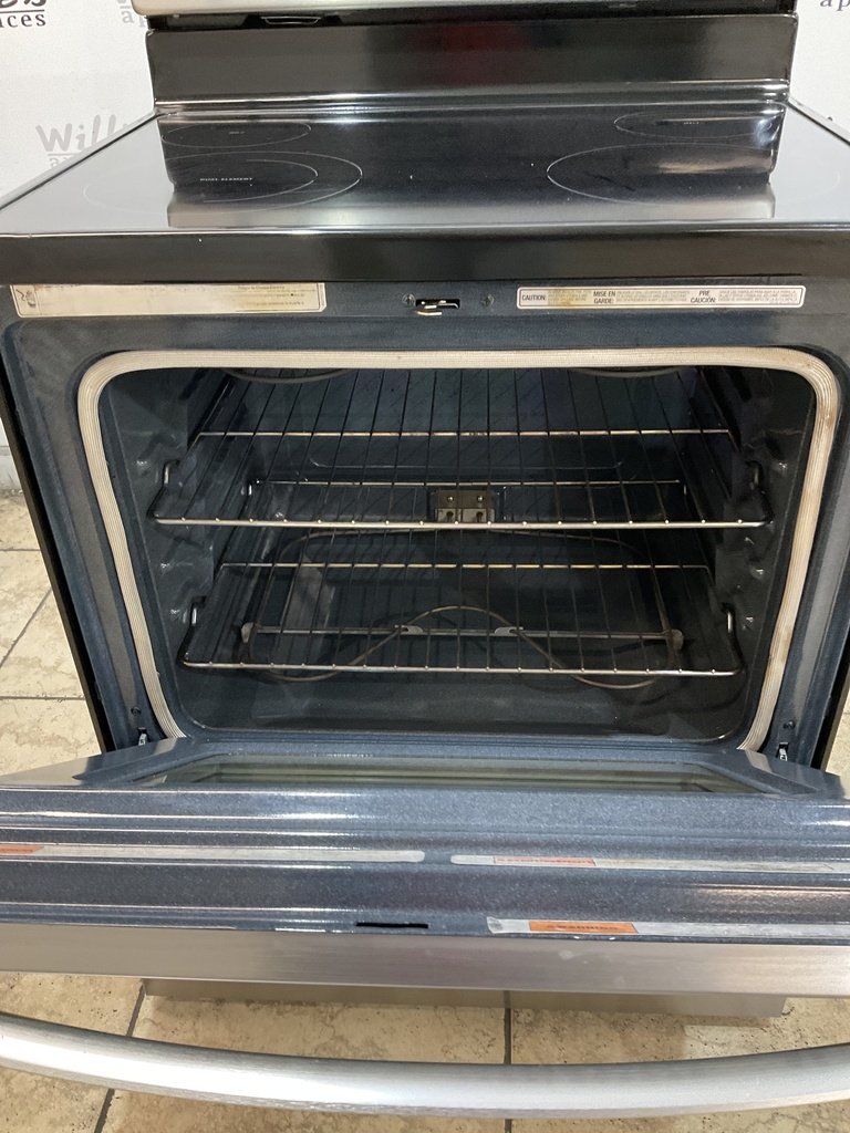 Whirlpool Electric Stove 220volts (40/0 AMP) 30inches {no cord} (Stainless steel) 