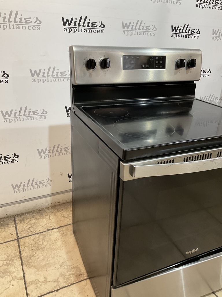 Whirlpool Electric Stove 220volts (40/50 AMP) 30inches {no cord } (stainless steel ) 