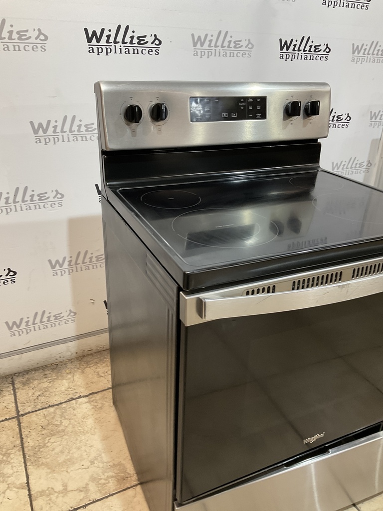 Whirlpool Electric Stove 220volts (40/50 AMP) 30inches {no cord } (stainless steel ) 