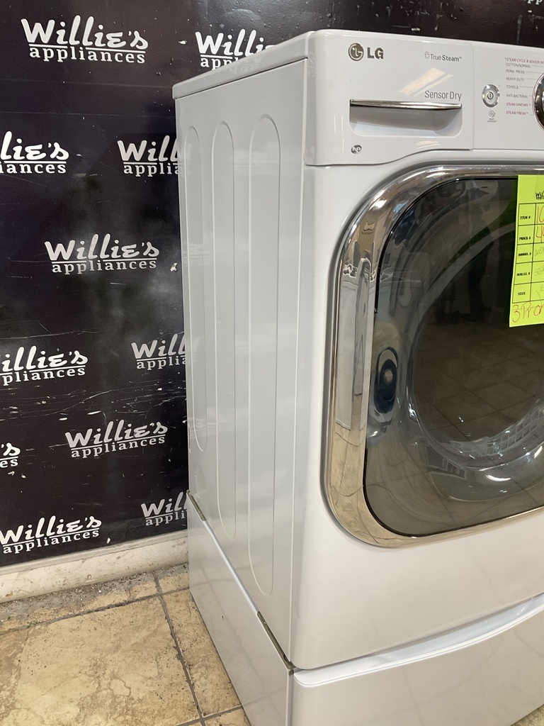 Lg Electric Dryer 220volts (30 AMP) 29inches {3 prong} (White)