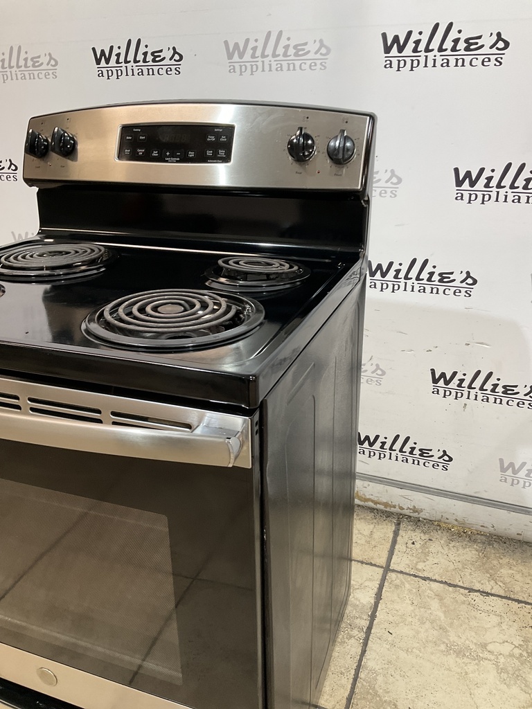 Ge Electric Stove 220volts (40/50 AMP) 30inches {no cord} (stainless steel) 