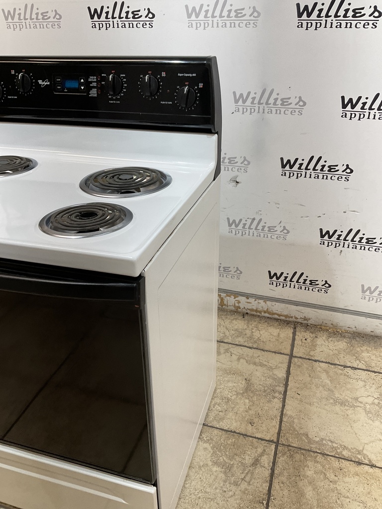 Whirlpool Electric Stove 30inches {3 prong} (white/black) 