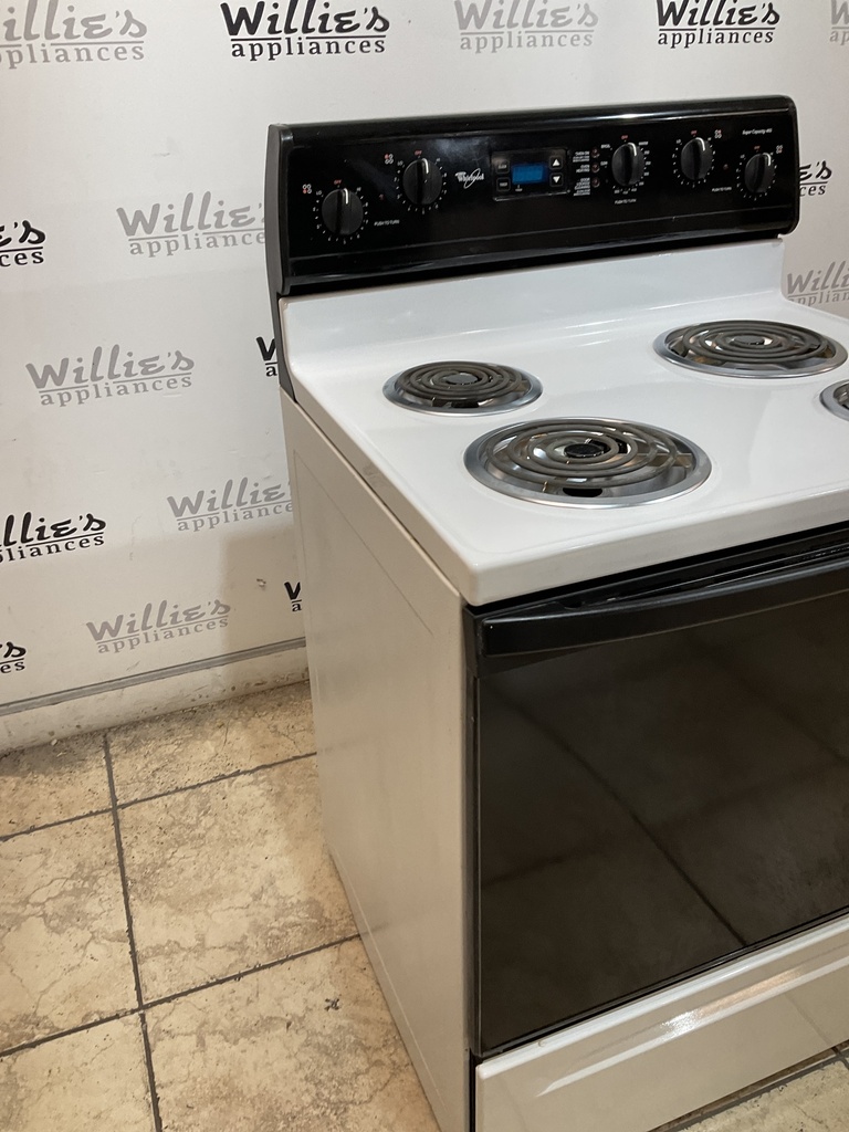 Whirlpool Electric Stove 30inches {3 prong} (white/black) 