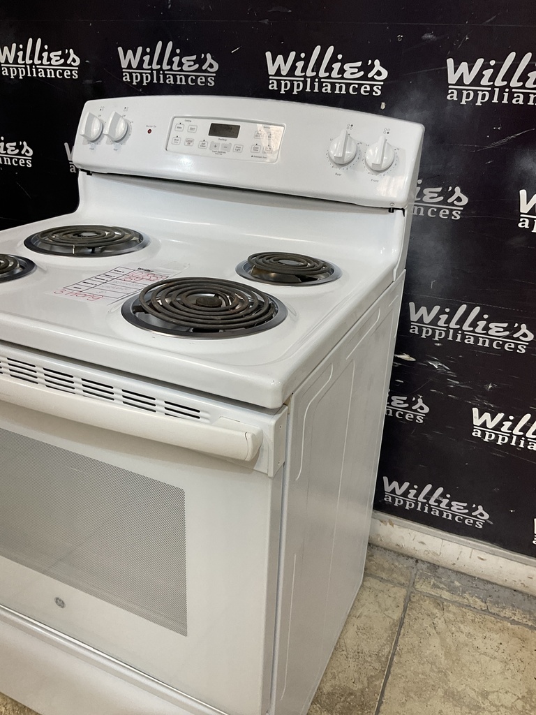 Ge Electric Stove 220volts (40/50 AMP) 30inches {3 prong} (White) 