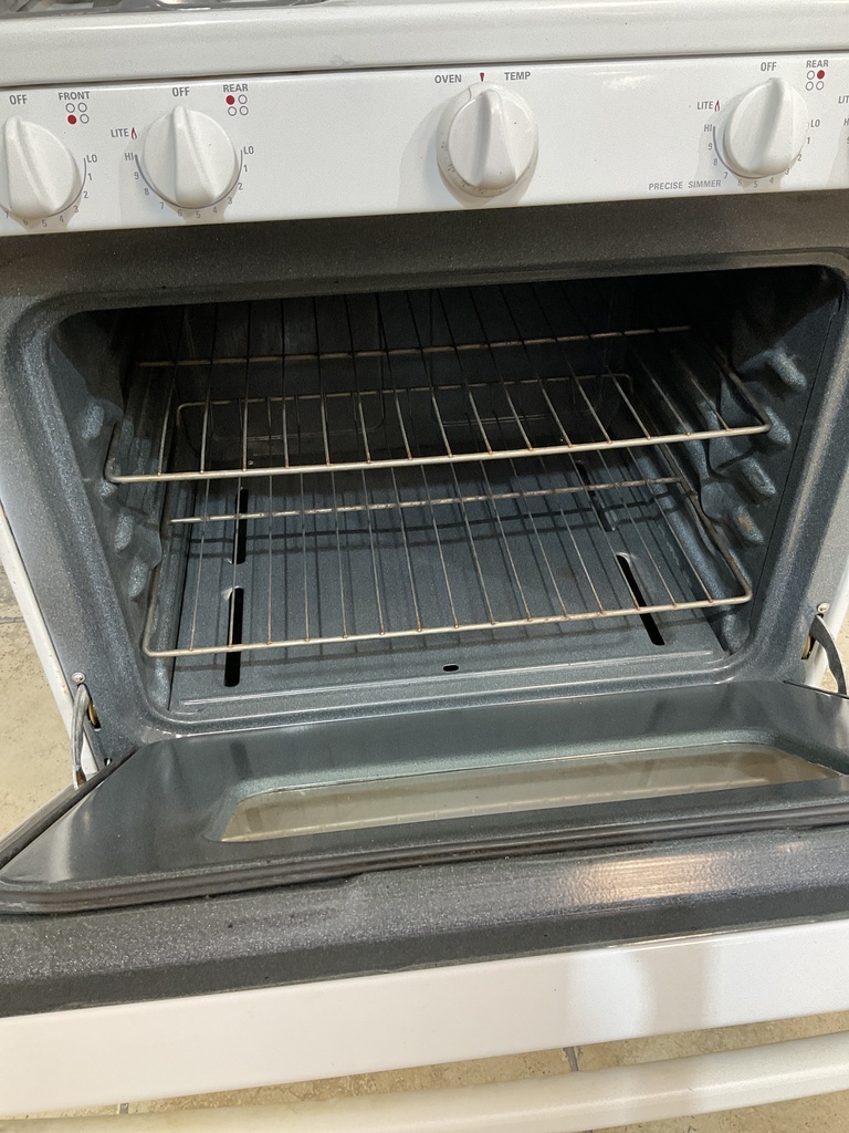 Ge Natural Gas Stove 30inches (White) 