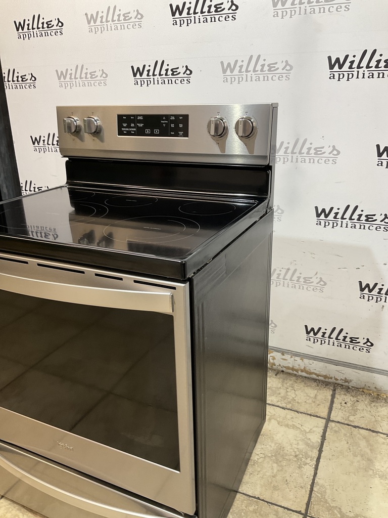 Whirlpool Electric Stove 220volts (40/50 AMP) 30inches {3 prong} (Stainless steel) 