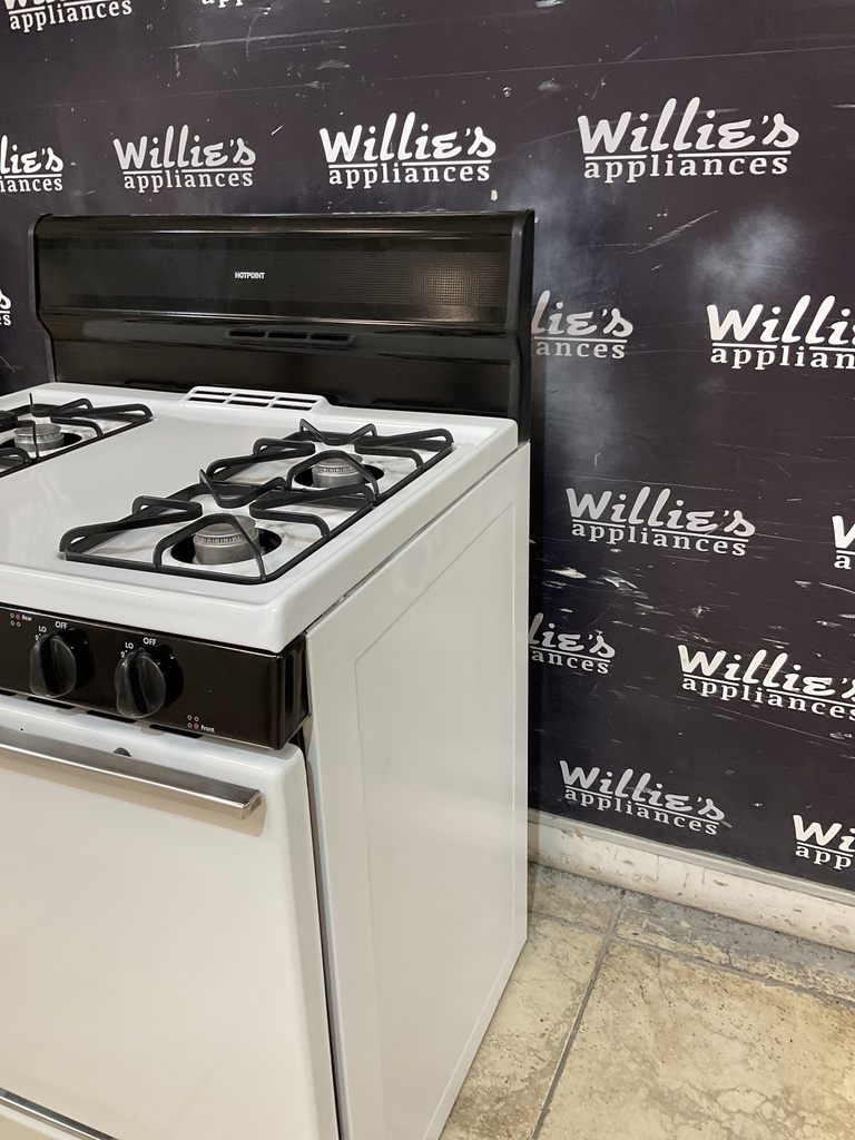 Hotpoint Natural Gas Stove 30inches (White/black) 