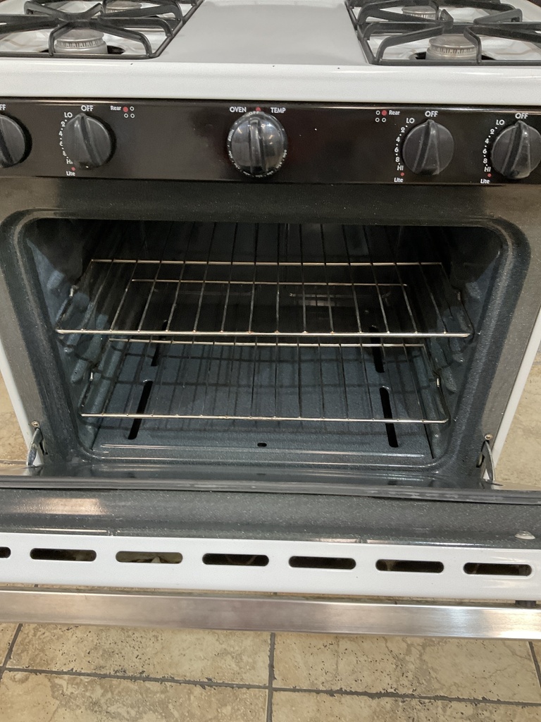 Hotpoint Natural Gas Stove 30inches (White/black) 