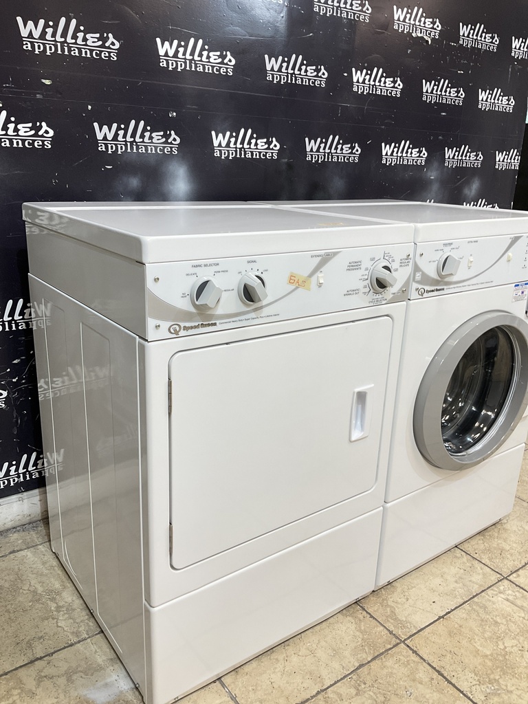 Speed Queen Natural Gas Set Washer/Dryer 27/27inches (White) 