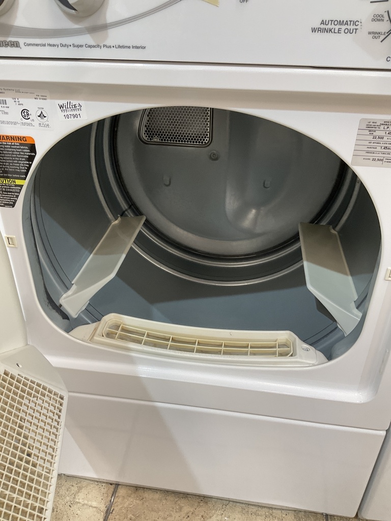 Speed Queen Natural Gas Set Washer/Dryer 27/27inches (White) 