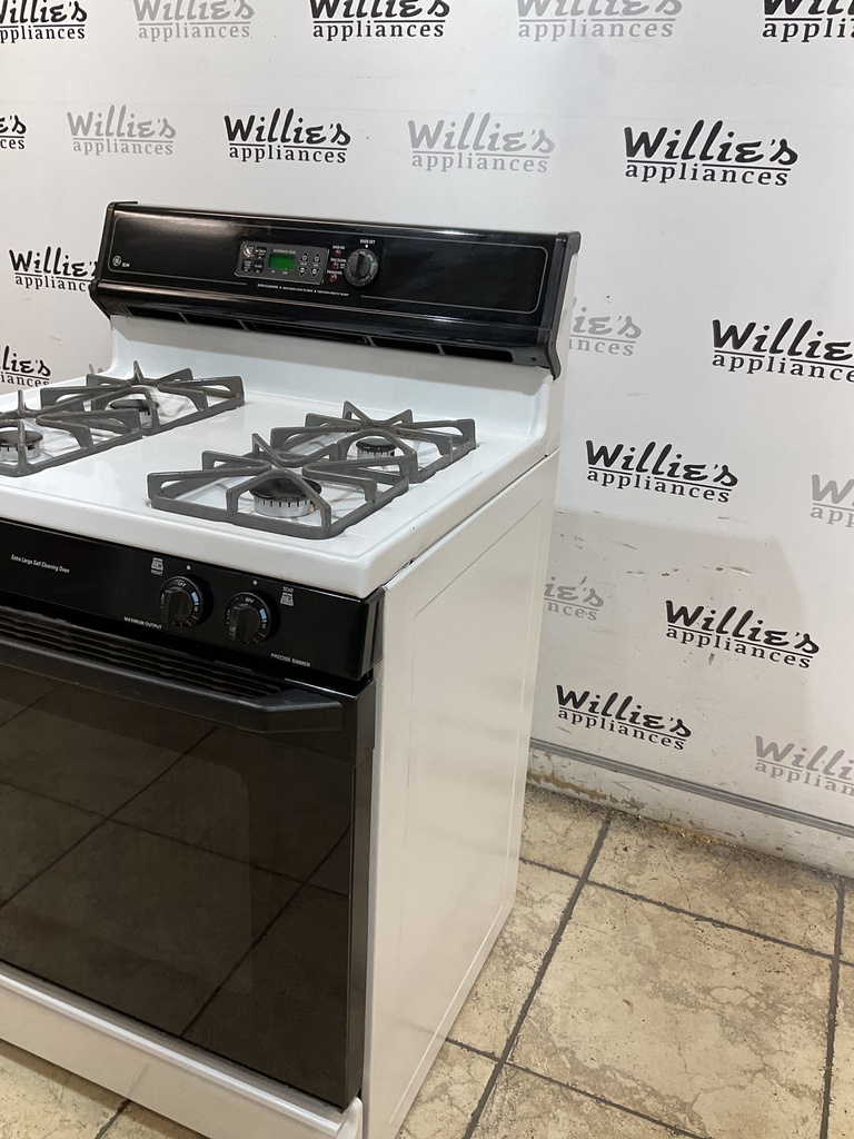 Ge Natural Gas Stove 30inches (White/Black) 