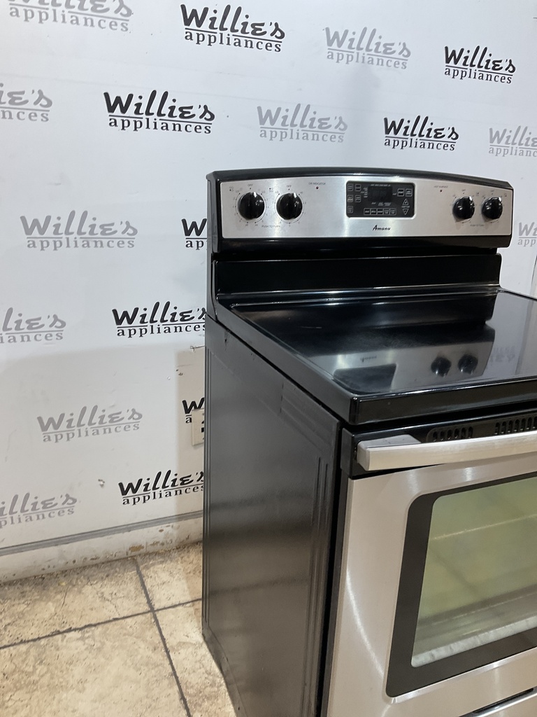 Amana Electric Stove 220volts (40/50 AMP) 30inches {no cord} (stainless steel) 