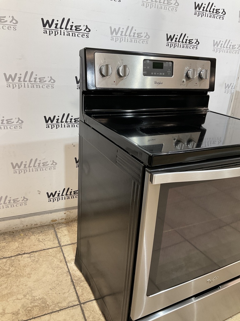 Whirlpool Electric Stove 220volts (40/50 AMP) 30inches {no cord} (Stainless steel) 