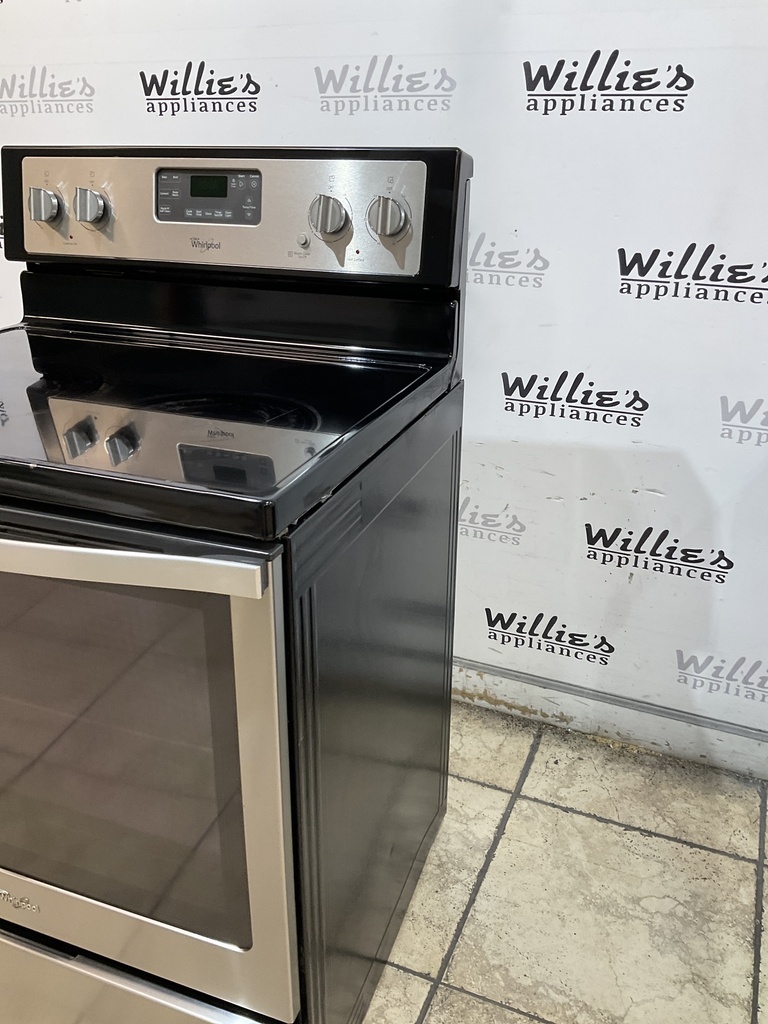 Whirlpool Electric Stove 220volts (40/50 AMP) 30inches {no cord} (Stainless steel) 
