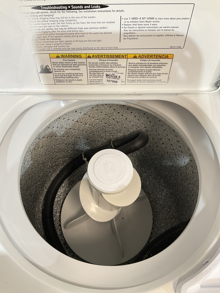 Kenmore Washer Top-load 27inches (white)