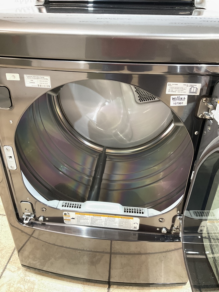 Lg Electric Dryer 220volts (30 AMP) 27inches {3 prong} (Dark Grey) 