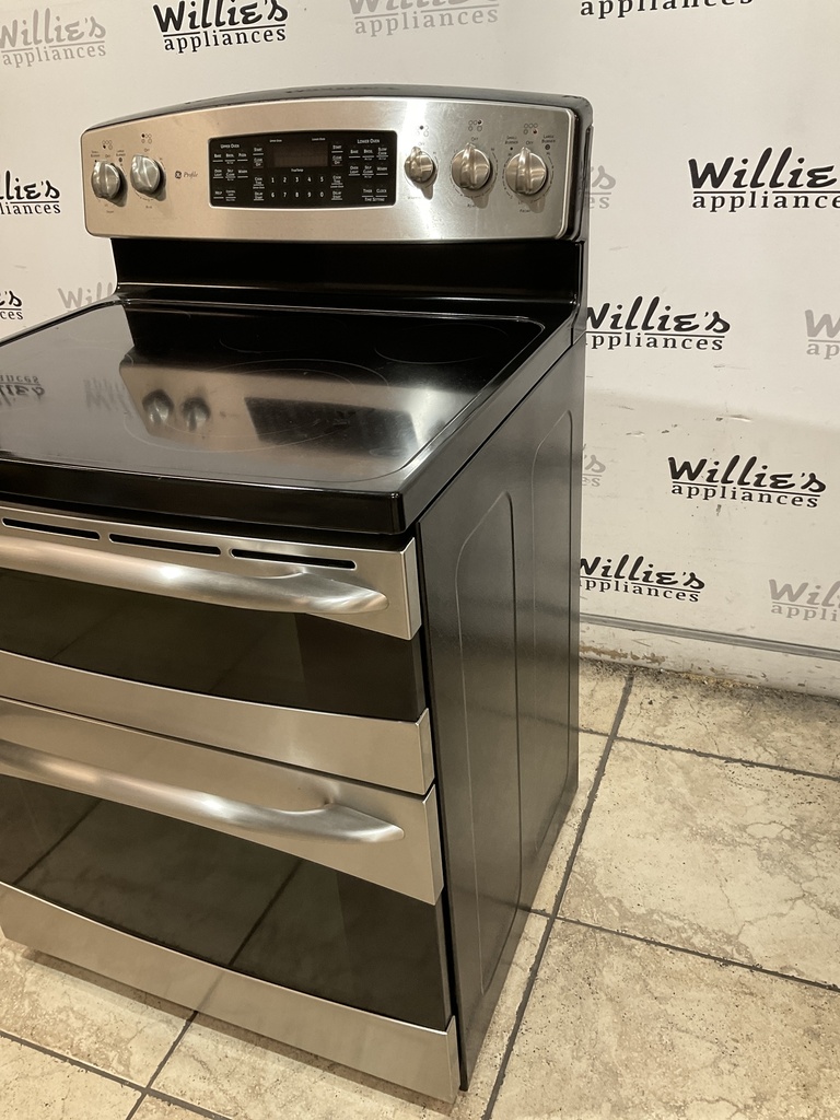 Ge Electric Stove Double Oven 220volts (40/50 AMP) 30inches {4 prong} (stainless steel) 