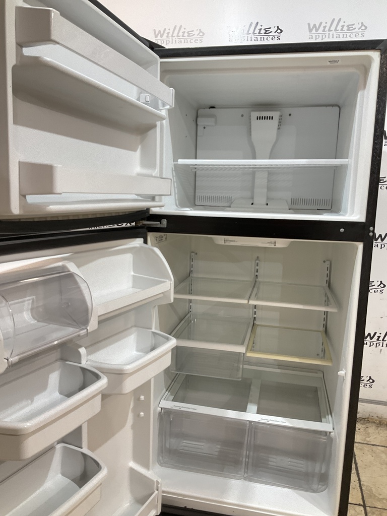 Whirlpool Refrigerator Top and Bottom 30x66 (Black) 