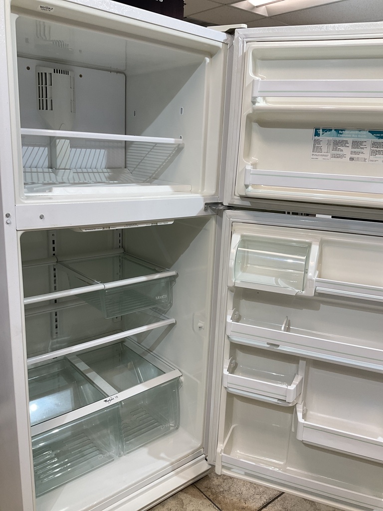 Whirlpool Refrigerator Top and Bottom 30x65 1/2” (white) 