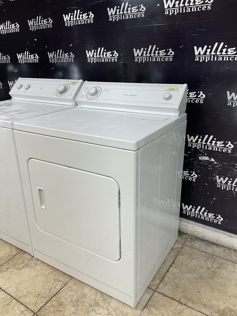 Whirlpool Electric Set Washer/Dryer 220volts (30 AMP) 27/29inches {4 prong} (White) 