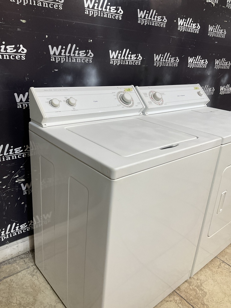 Whirlpool Electric Set Washer/Dryer 220volts (30 AMP) 27/29inches {4 prong} (White) 
