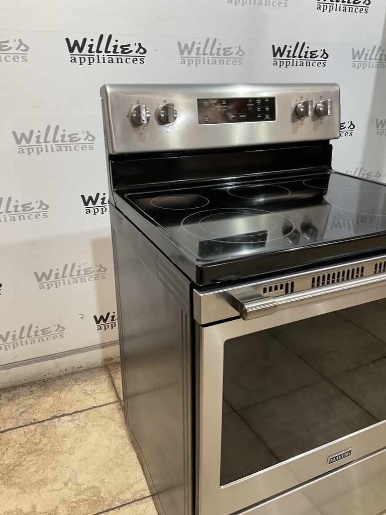 Maytag Electric Stove 220volts (40/50 AMP) 30inches {4 prong} (Stainless steel} 