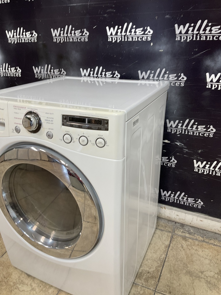 Lg Electric Dryer 220volts (30 AMP) 27inches {no cord} (White)
