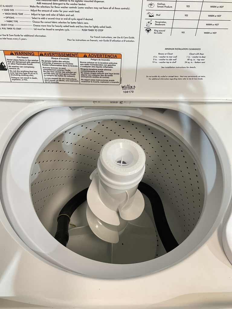 Whirlpool Washer Top-load 27inches (White) 