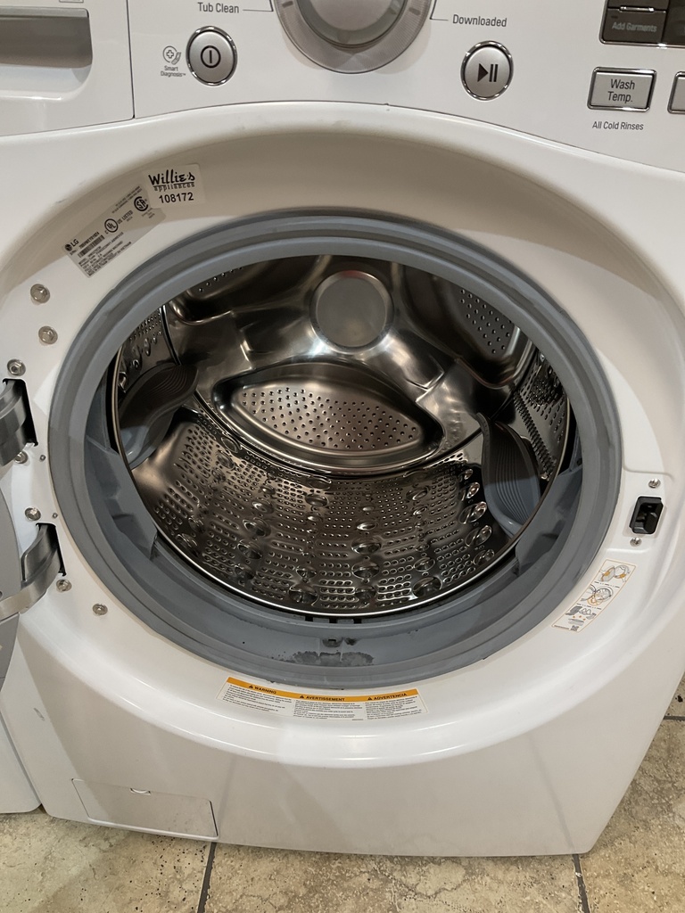 Lg Electric Set Washer/Dryer Front-load 220volts (30 AMP) 27/27inches {} (White)
