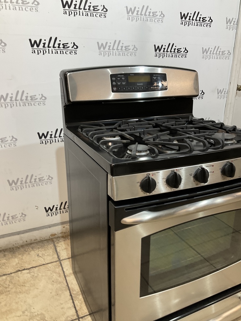 Ge Natural Gas Stove Double Oven 30inches (Stainless Steel) 