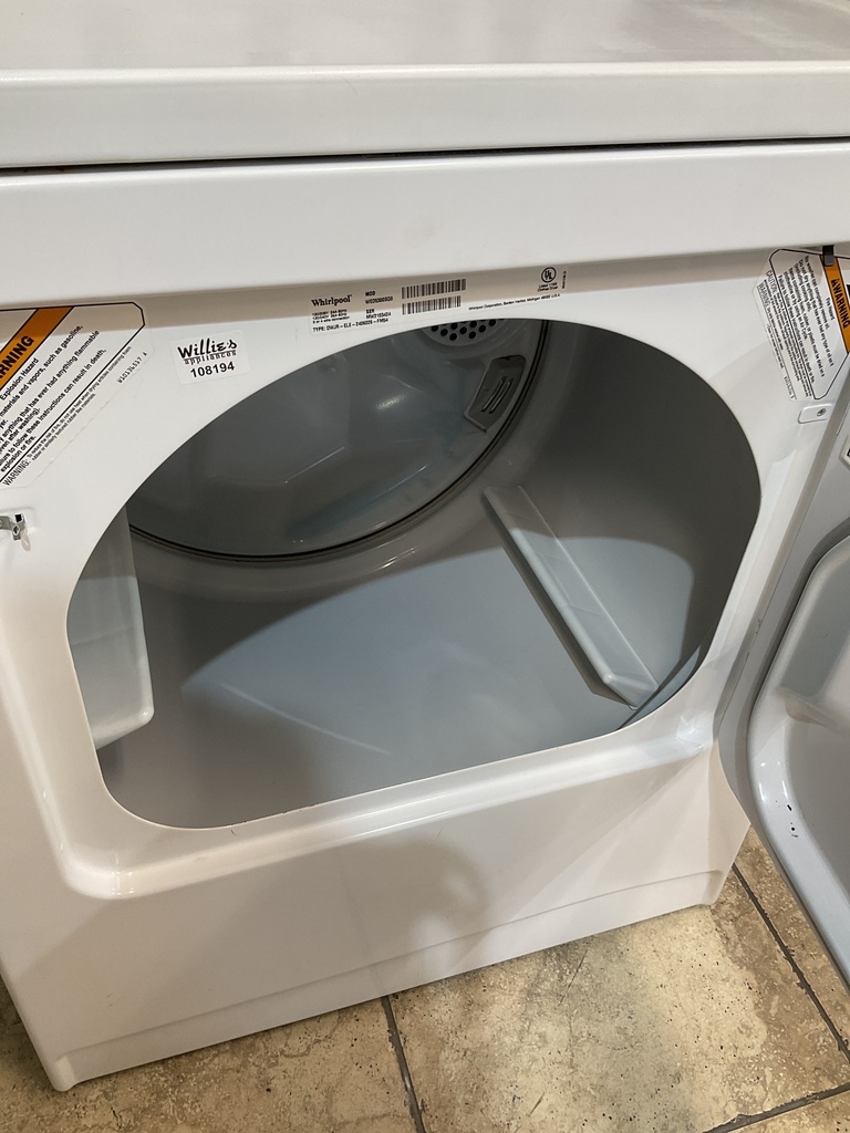 Whirlpool Electric Dryer 220volts (30 AMP) 29inches {3 prong} (White) 