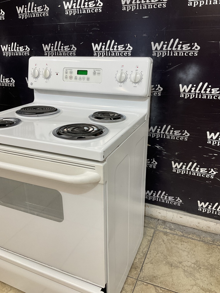 Ge Electric Stove 220volts (40/50 AMP) 30inches {4 prong} (White) 