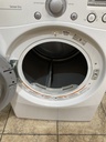 Lg Electric Dryer 220volts (30 AMP) 27inches {no cord} (White) 